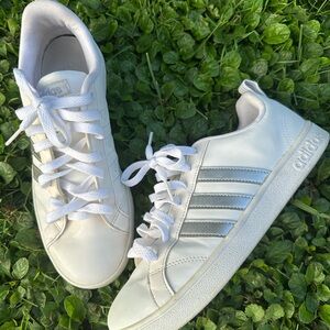 Adidas Women's White and Gray Sneakers